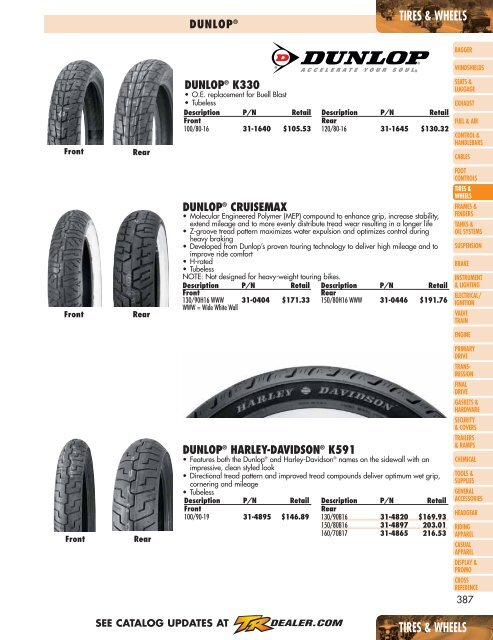 Tires & Wheels - Harley-DavidsonÂ® Parts and Accessories