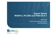 PAN OS 4.1 Sales Training - Hersteller