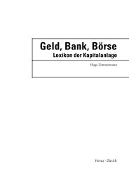 Geld, Bank, Börse