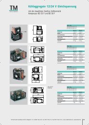 Kühlaggregate 12/24 V Gleichspannung - TM Technischer Gerätebau