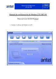 ConfiguraciÃ³n Modem ZTE MF190 para BAM Prepago - Antel