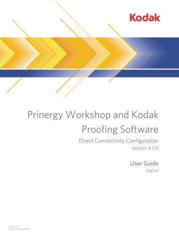 Prinergy Workshop and Kodak Proofing Software