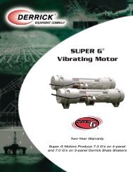 SUPER G® Vibrating Motor - Derrick Corporation