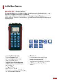 Mobile Mess-Systeme - Hydrotechnik