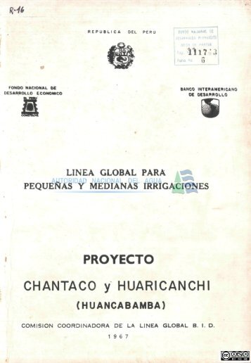 PROYECTO CHANTACO y HUARICANCHI - Autoridad Nacional del ...
