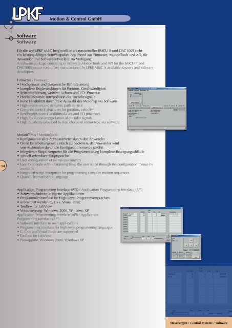 Die Produkte / The Products - LPKF Motion & Control GmbH