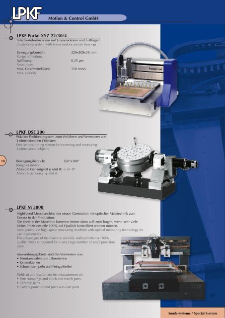 Die Produkte / The Products - LPKF Motion & Control GmbH