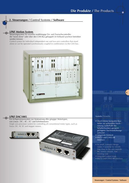 Die Produkte / The Products - LPKF Motion & Control GmbH