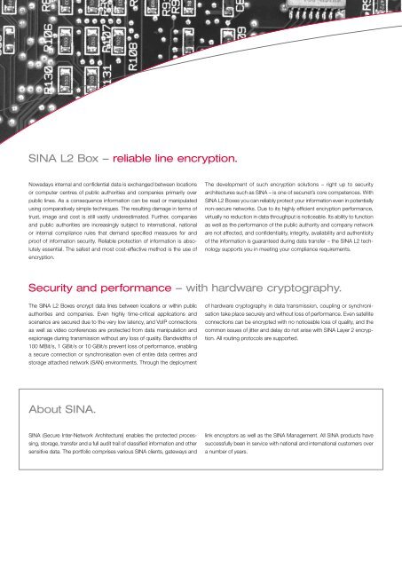 Layer 2 Network encryption Verifiably secure, simple, fast. - Secunet