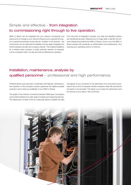 Layer 2 Network encryption Verifiably secure, simple, fast. - Secunet