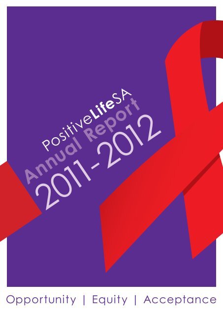 Annual Report - People Living with HIV/AIDS South Australia