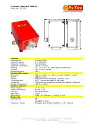 Transmitter Sens NH3-1000-HL Article-No.: 211204 Features ...