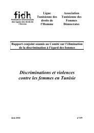 Discriminations et violences contre les femmes en Tunisie - Refworld