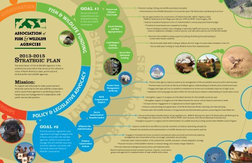 AFWA Strategic Plan Poster - Association of Fish and Wildlife ...