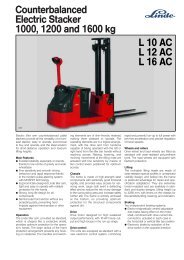Counterbalanced Electric Stacker 1000, 1200 and 1600 kg L 10 AC ...