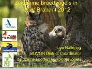 Zeldzame broedvogels in Oost Brabant 2011 - SOVON ...