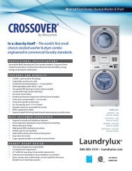 Crossover Stack Washer/Dryer - Laundrylux