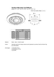 Surface Mounted Jet Diffuser - Metalflex