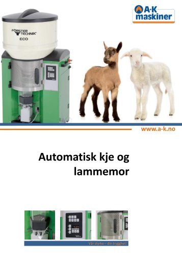 Automatisk kje og lammemor - NOA Maskin AS