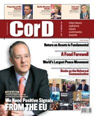 FRoM ThE EU - CorD magazine