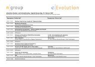 eEvolution Kunden- und Informationstag / Agenda Donnerstag, 22 ...