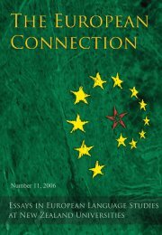 Essays in European Language Studies at New Zealand Universities