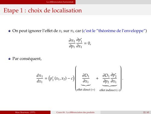 La diffÃ©renciation des produits - (SES) de Telecom ParisTech