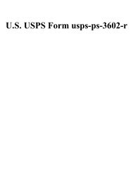 U.S. USPS Form usps-ps-3602-r