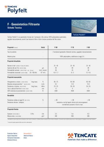 F - Geosintetico Filtrante - TenCate