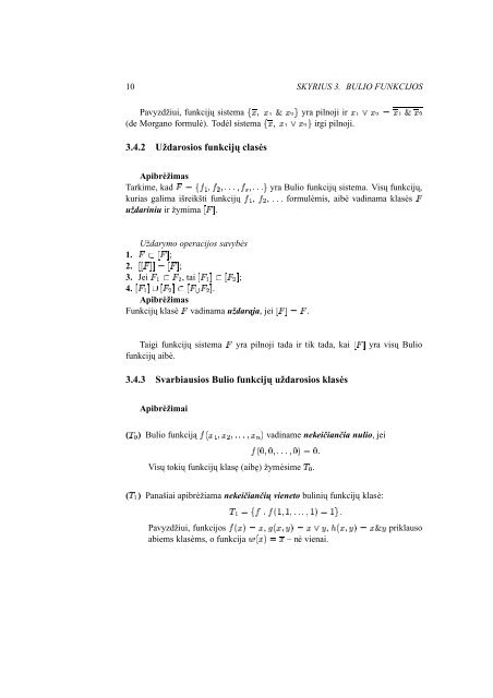 Skyrius 3 Bulio funkcijos - techmat.vgtu.lt