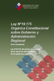 ley nÂº19.175, organica constitucional sobre gobierno y ...