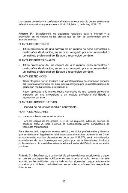 ley nÂº19.175, organica constitucional sobre gobierno y ...