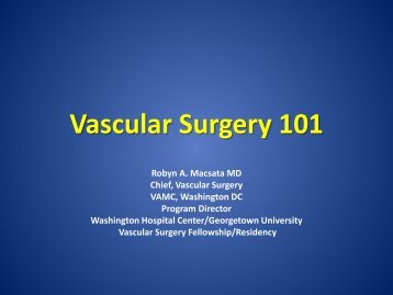 Vascular Surgery 101 Powerpoint Presentation - VascularWeb