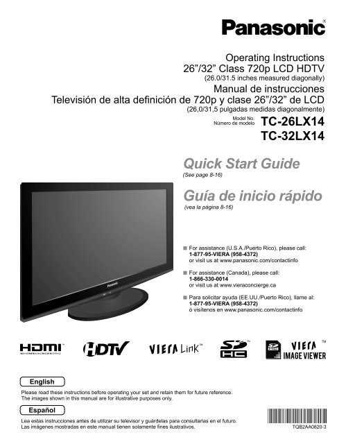 MANUAL DE USUARIO TC-26LX14X(es) - Panasonic