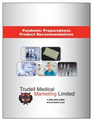 Product Recommendations - Trudell Medical Marketing Limited