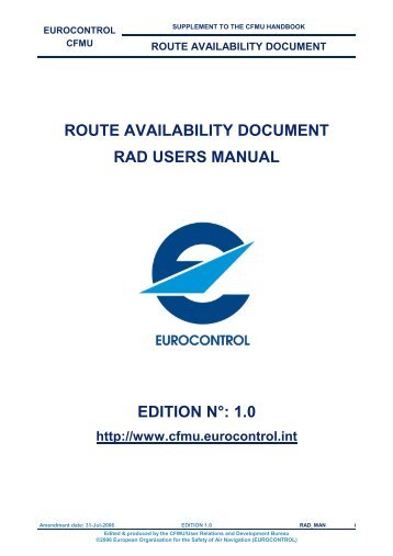 ROUTE AVAILABILITY DOCUMENT RAD USERS ... - World Air Ops