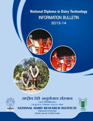 Information Bulletin - National Dairy Research Institute