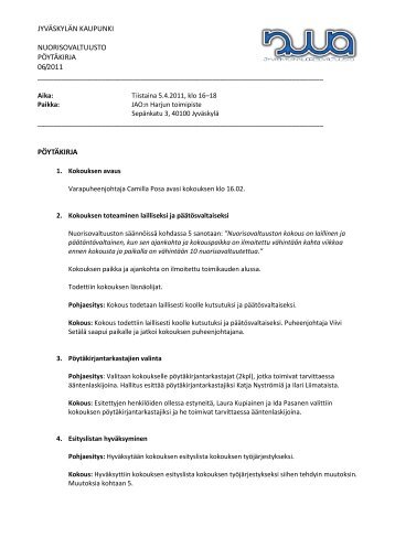 5.4.2011 - Jyväskylän kaupunki