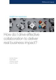 How do I drive effective collaboration to deliver real business impact?