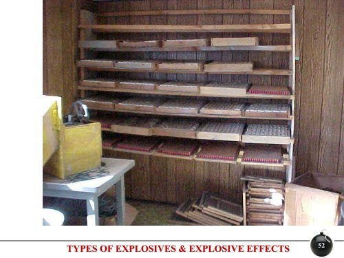 TYPES OF EXPLOSIVES & EXPLOSIVE EFFECTS