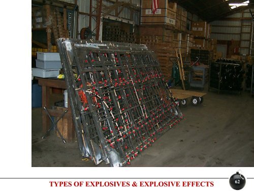 TYPES OF EXPLOSIVES & EXPLOSIVE EFFECTS