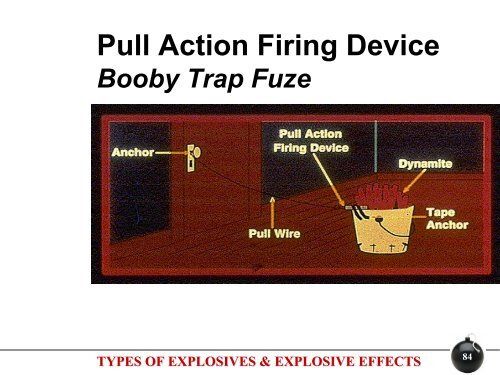 TYPES OF EXPLOSIVES & EXPLOSIVE EFFECTS