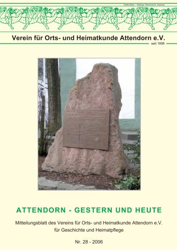 Mitteilungsblatt 28 - Heimatverein Attendorn