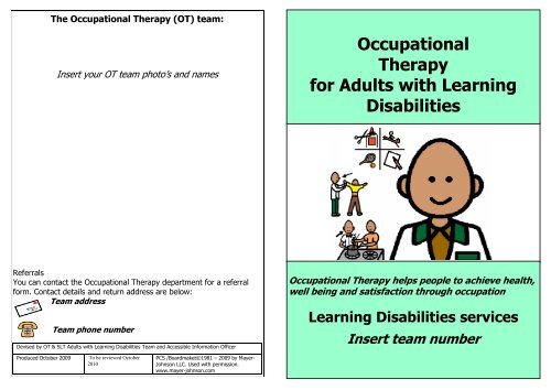 Occupational Therapy for Adults with Learning Disabilities