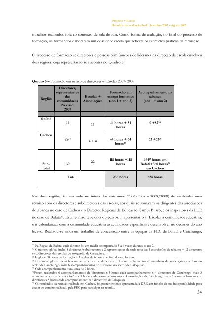 Consulte aqui o Relatório de Avaliação Final do Projecto "+ ... - FEC