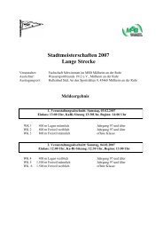 Stadtmeisterschaften 2007 Lange Strecke