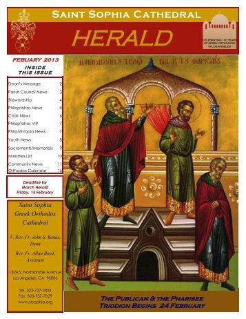 HERALD - Saint Sophia Greek Orthodox Cathedral