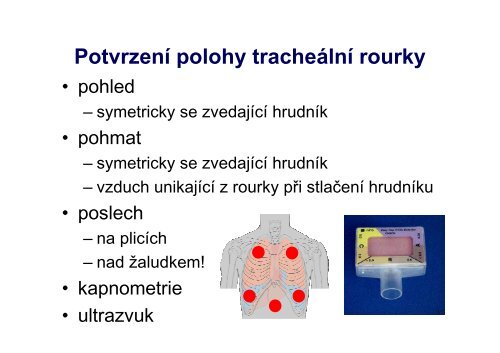 Neodkladná resuscitace Dr Horáček