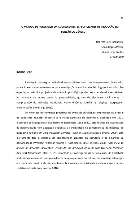 MÃ©todos Projetivos e AvaliaÃ§Ã£o PsicolÃ³gica - BVS Psicologia ...