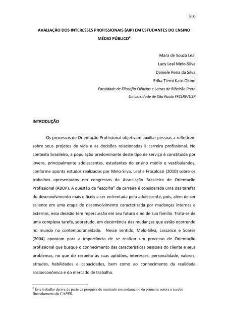 MÃ©todos Projetivos e AvaliaÃ§Ã£o PsicolÃ³gica - BVS Psicologia ...